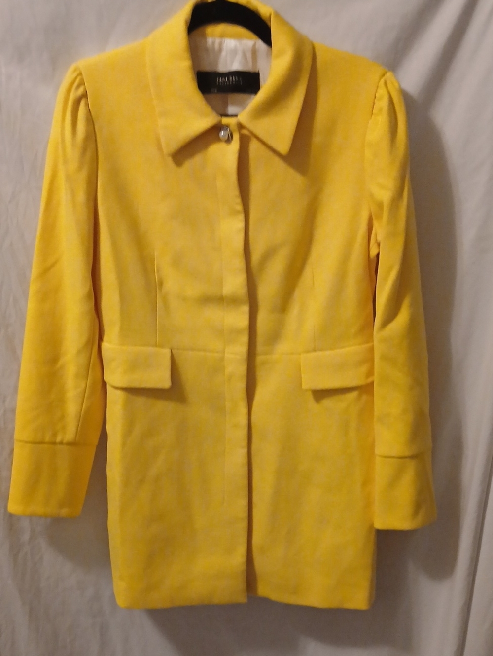Zara Bright Fun Yellow Coat Jacket